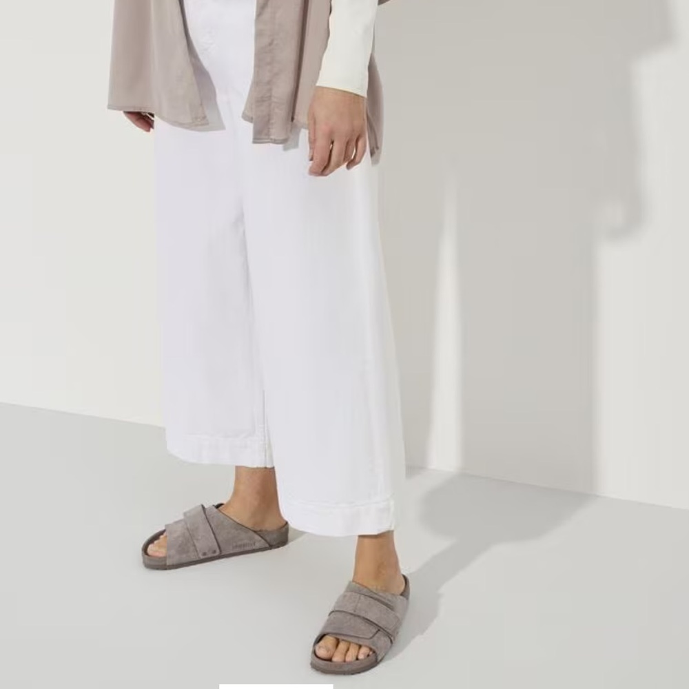 Birkenstock Kyoto Slide, Size 40, Taupe
